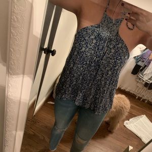 Lucy Love fringe high neck tank